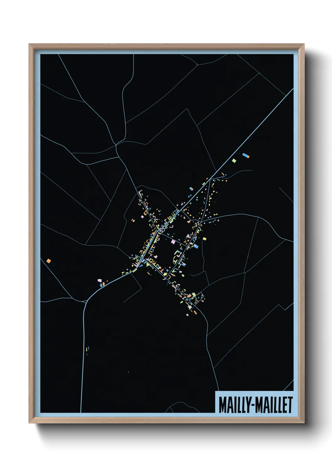 Une affiche de carte sur Mailly-Maillet