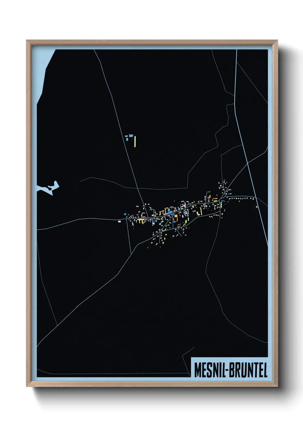 Un poster carteMesnil-Bruntel