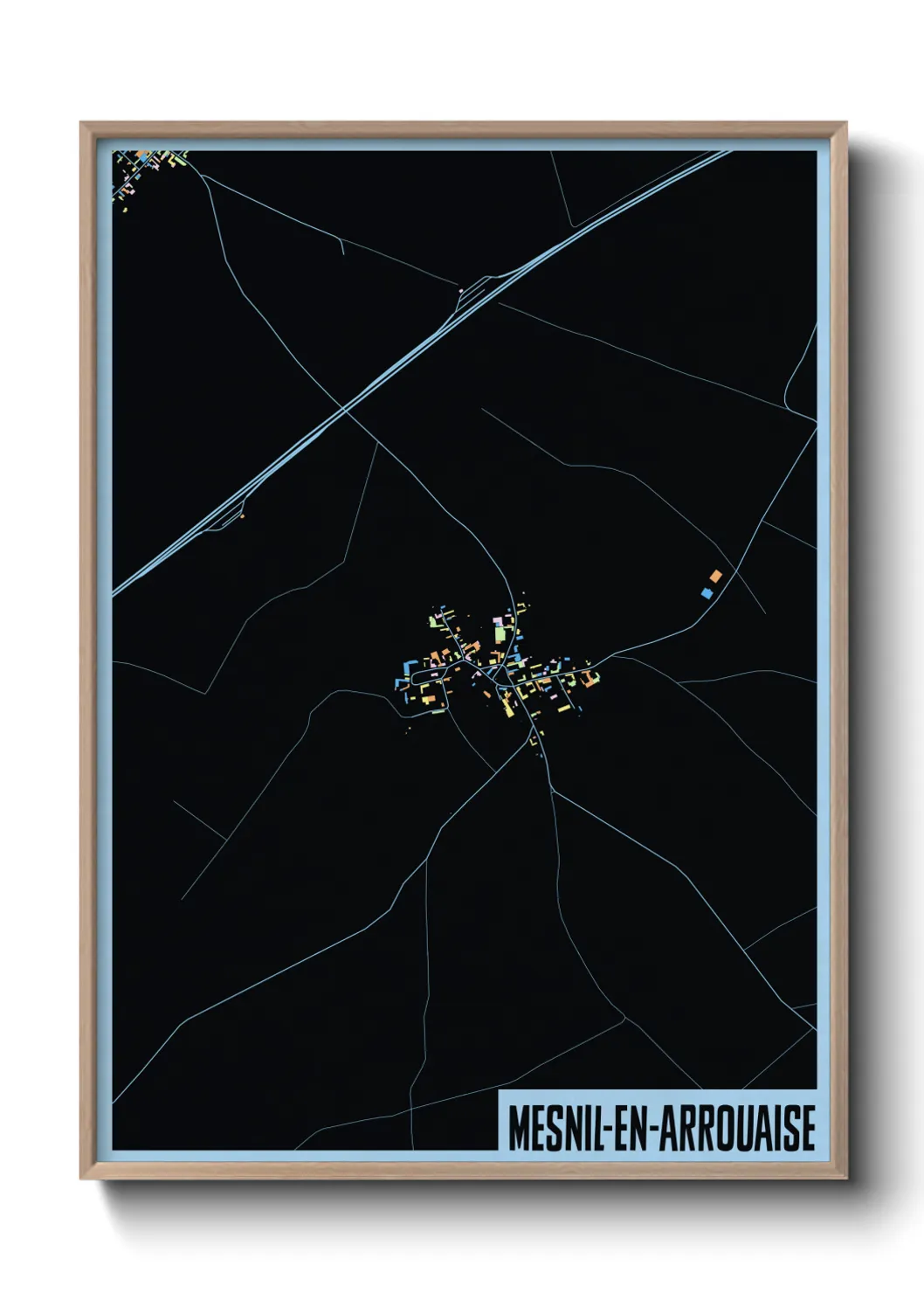 Une affiche de carte sur Mesnil-en-Arrouaise