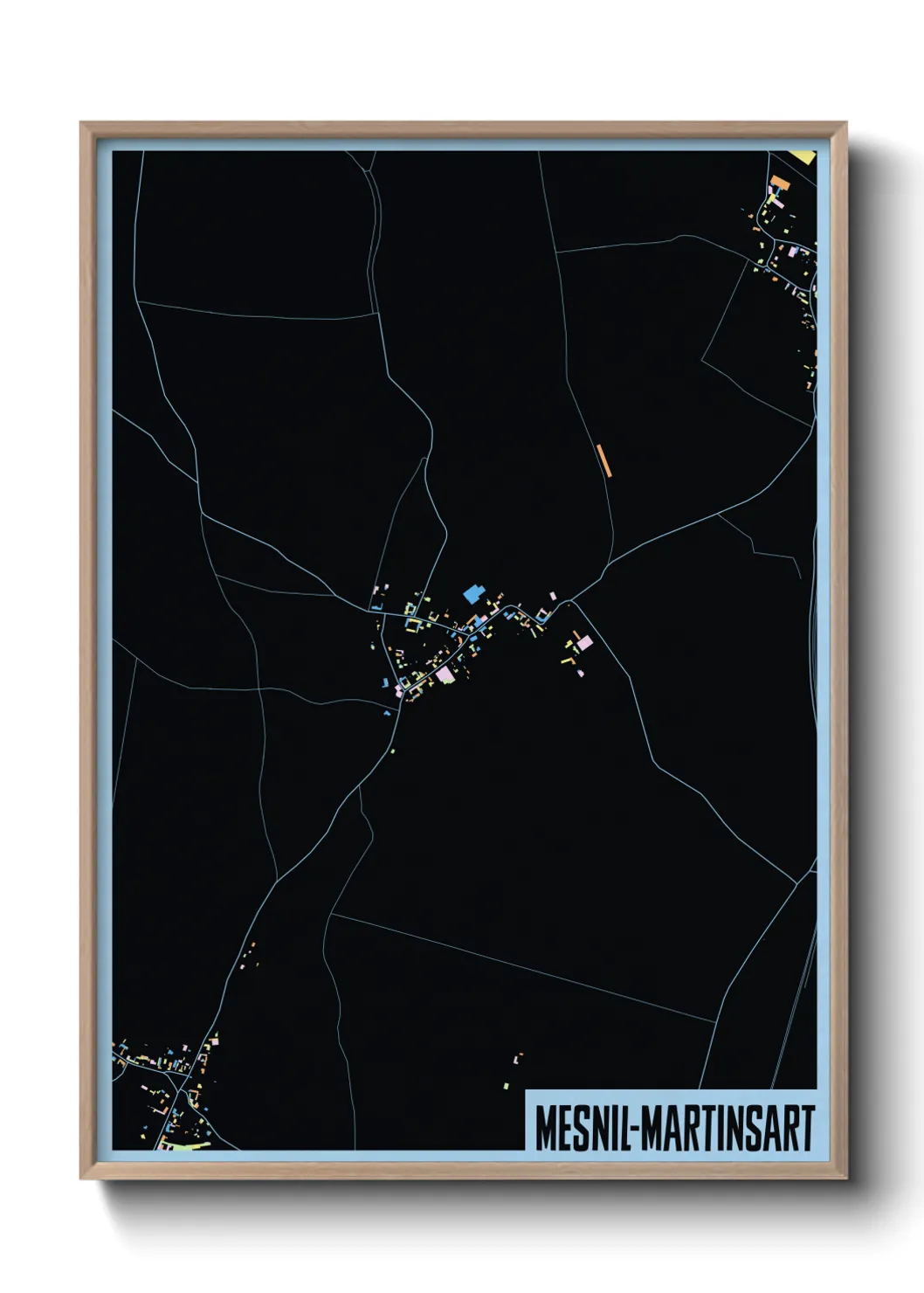 Une affiche de carte sur Mesnil-Martinsart