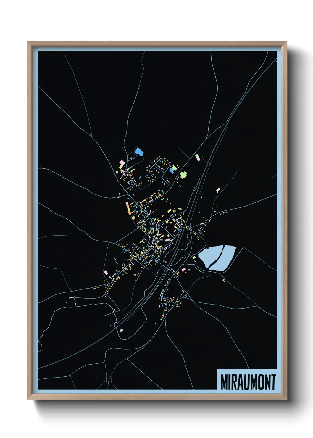 Une affiche de carte sur Miraumont