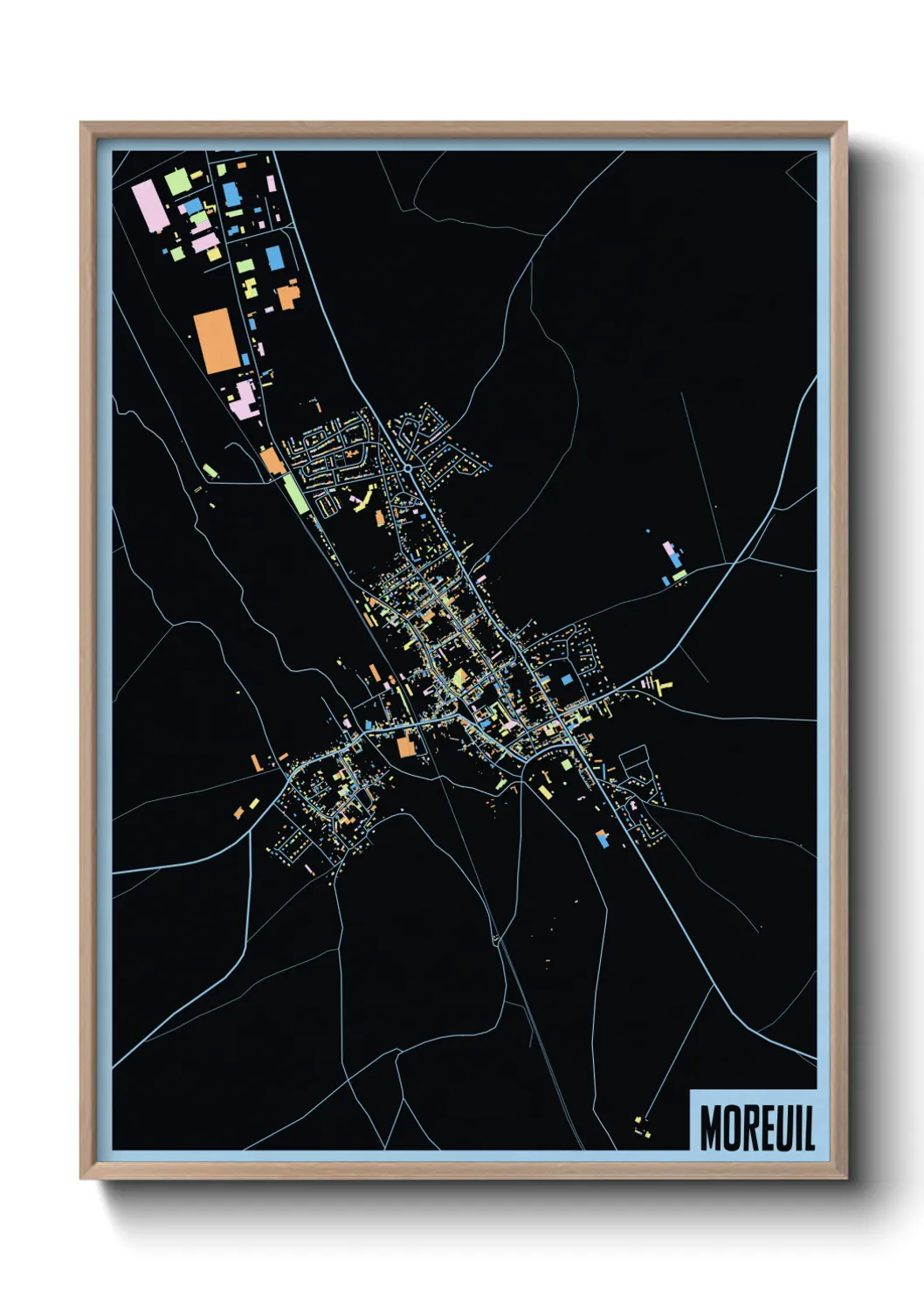 Une affiche de carte sur Moreuil