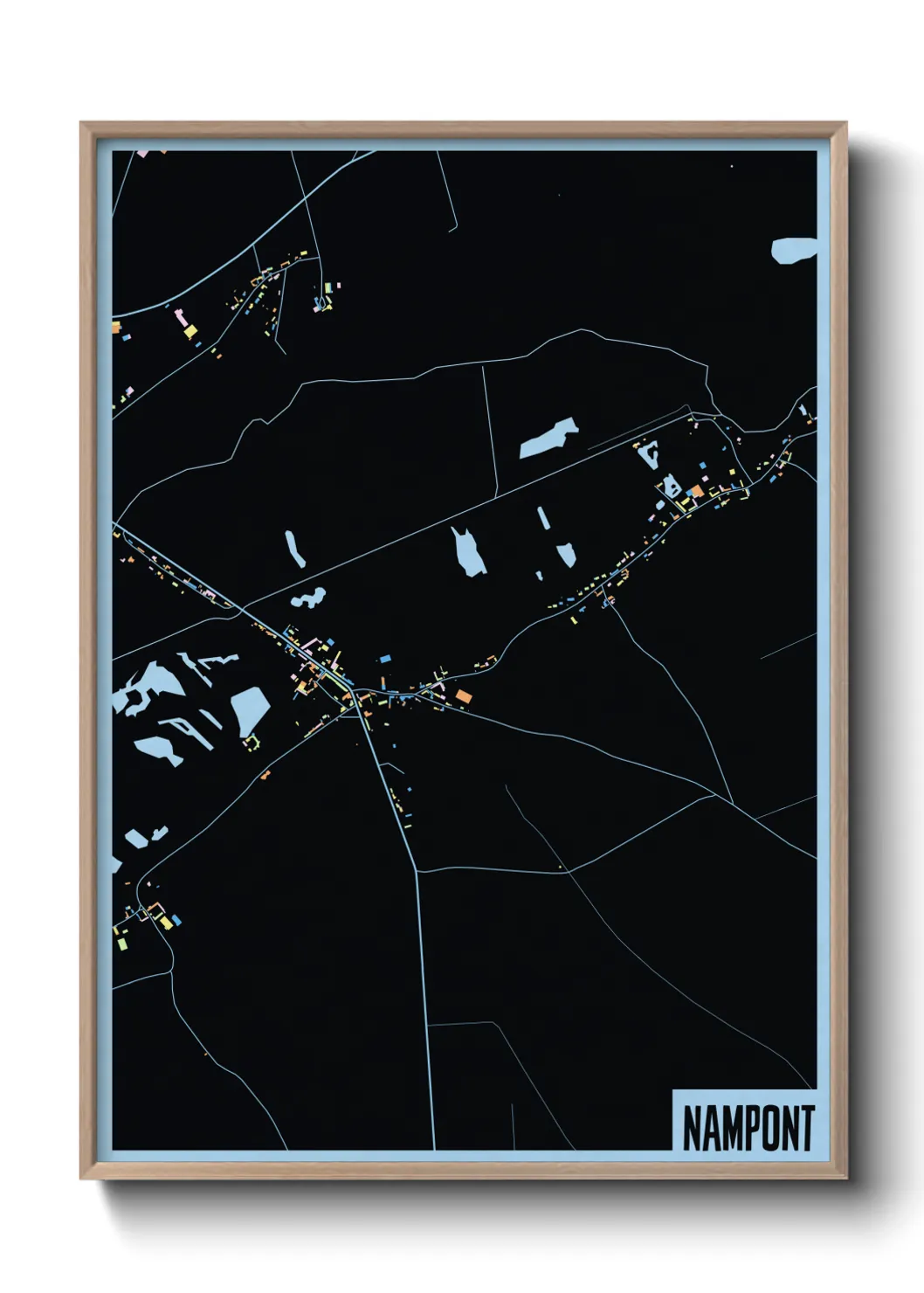 Une affiche de carte sur Nampont