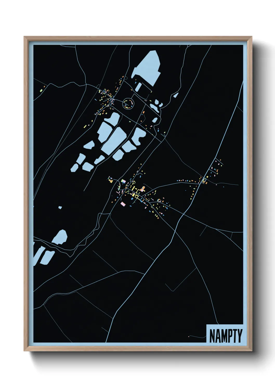 Une affiche de carte sur Nampty