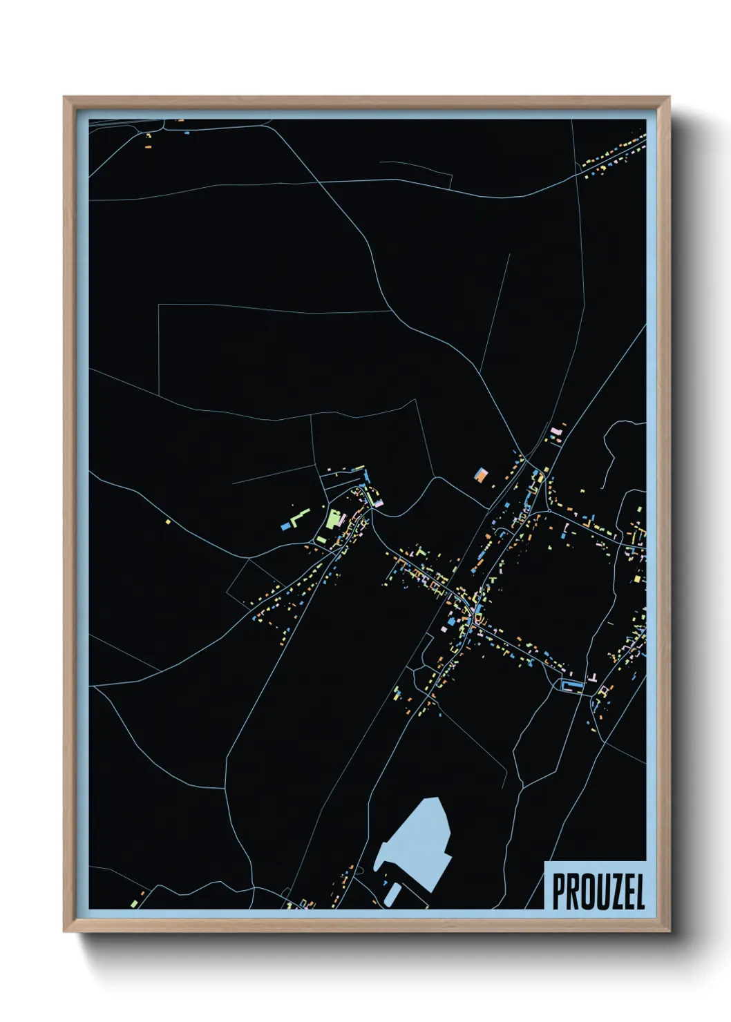 Une affiche de carte sur Prouzel