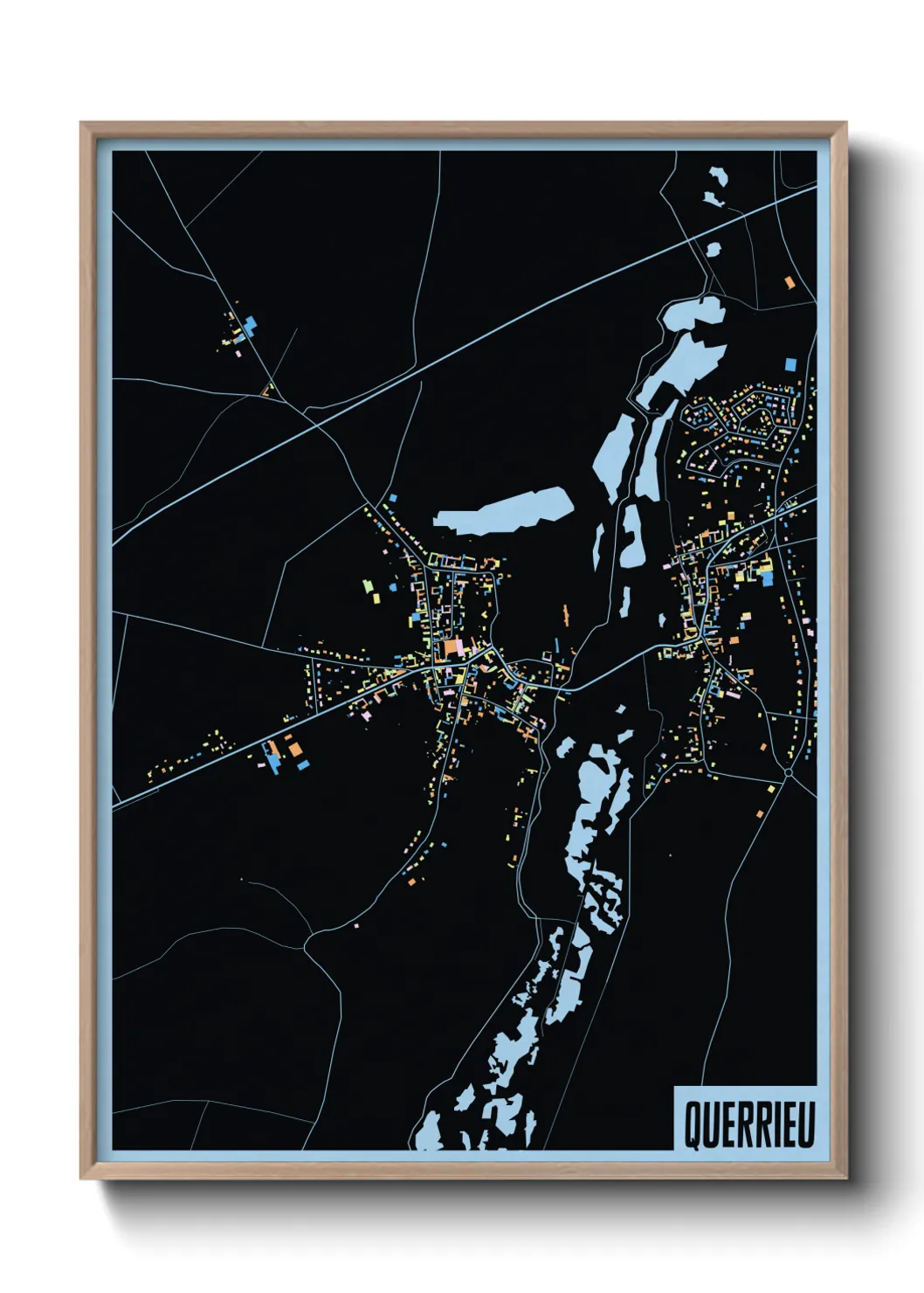 Une affiche de carte sur Querrieu