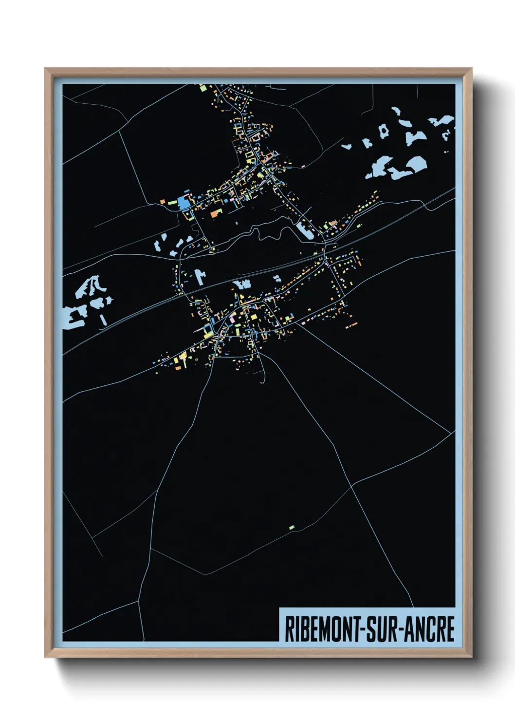 Une affiche de carte sur Ribemont-sur-Ancre