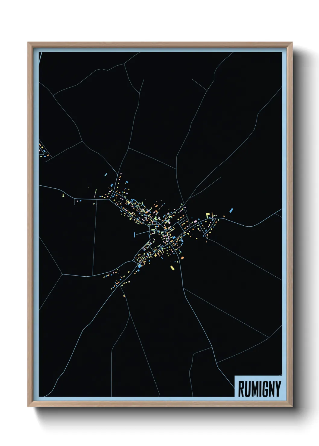 Une affiche de carte sur Rumigny