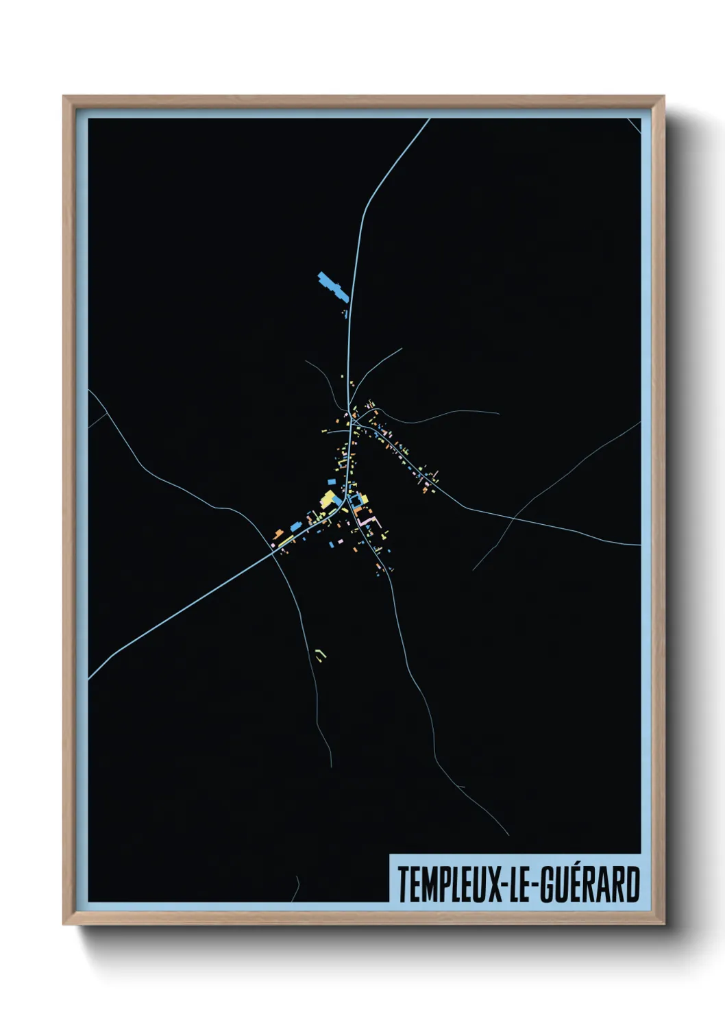 Un poster carteTempleux-le-Guérard