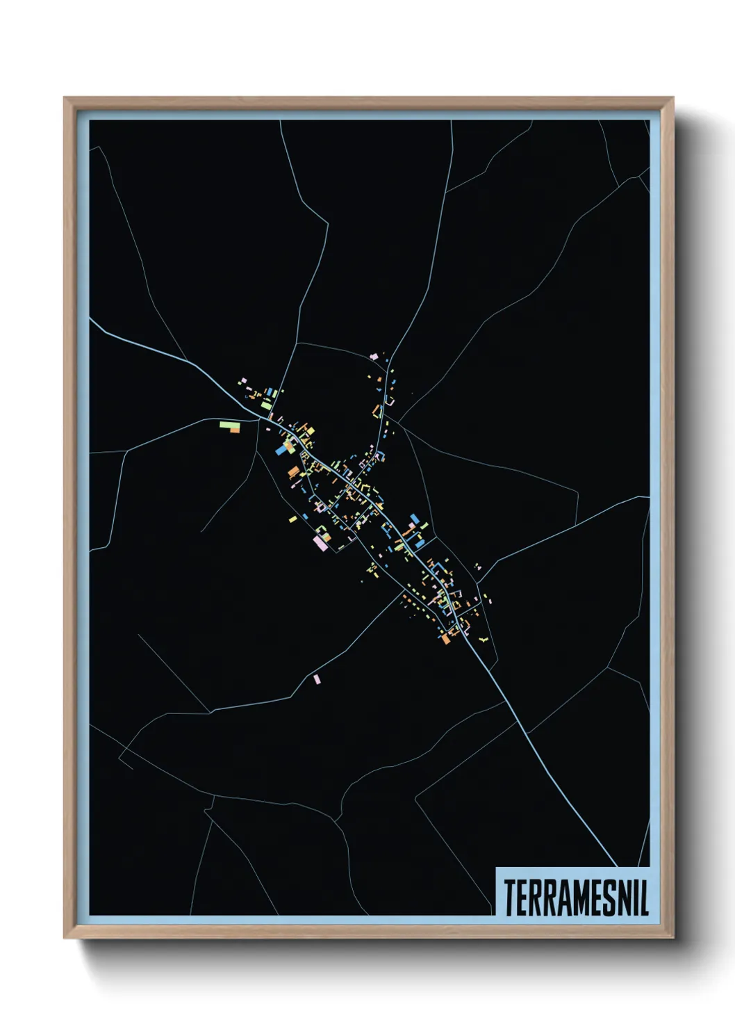 Une affiche de carte sur Terramesnil