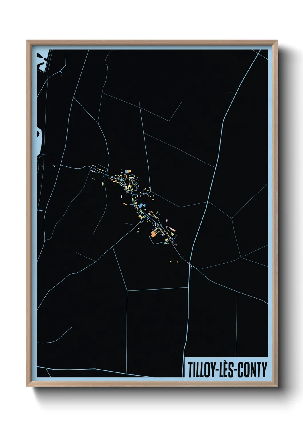 Une affiche de carte sur Tilloy-lès-Conty