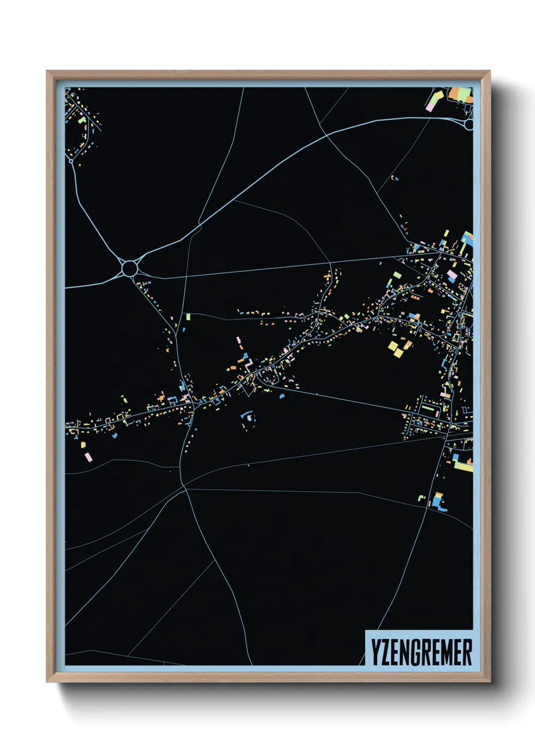 Une affiche de carte sur Yzengremer