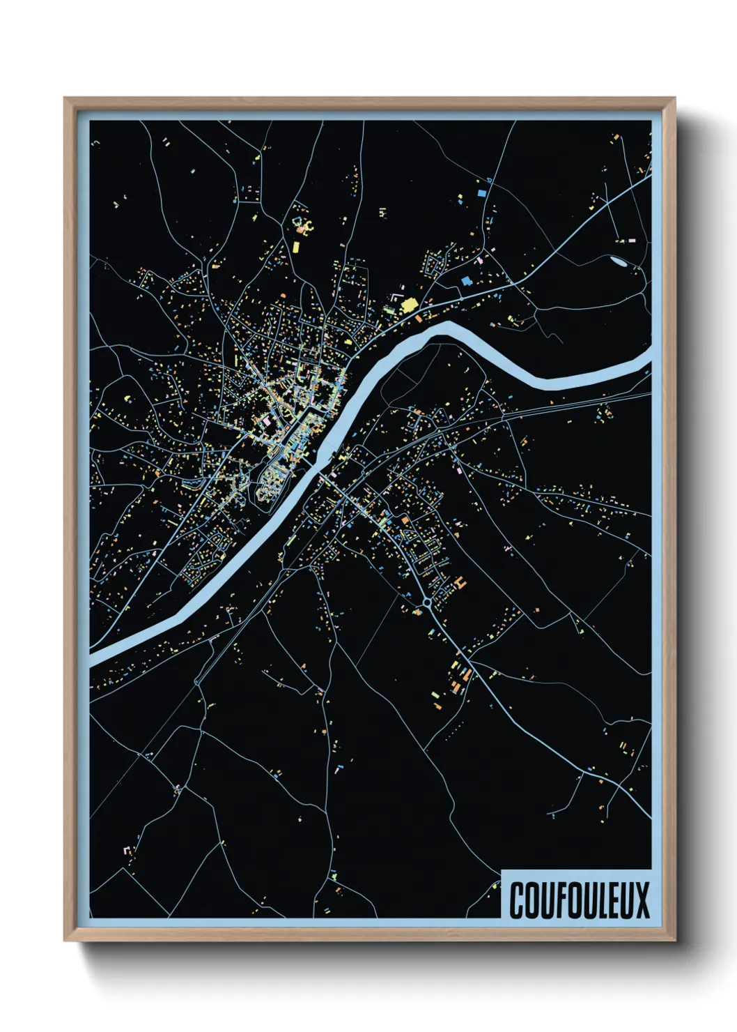 Une affiche de carte sur Coufouleux