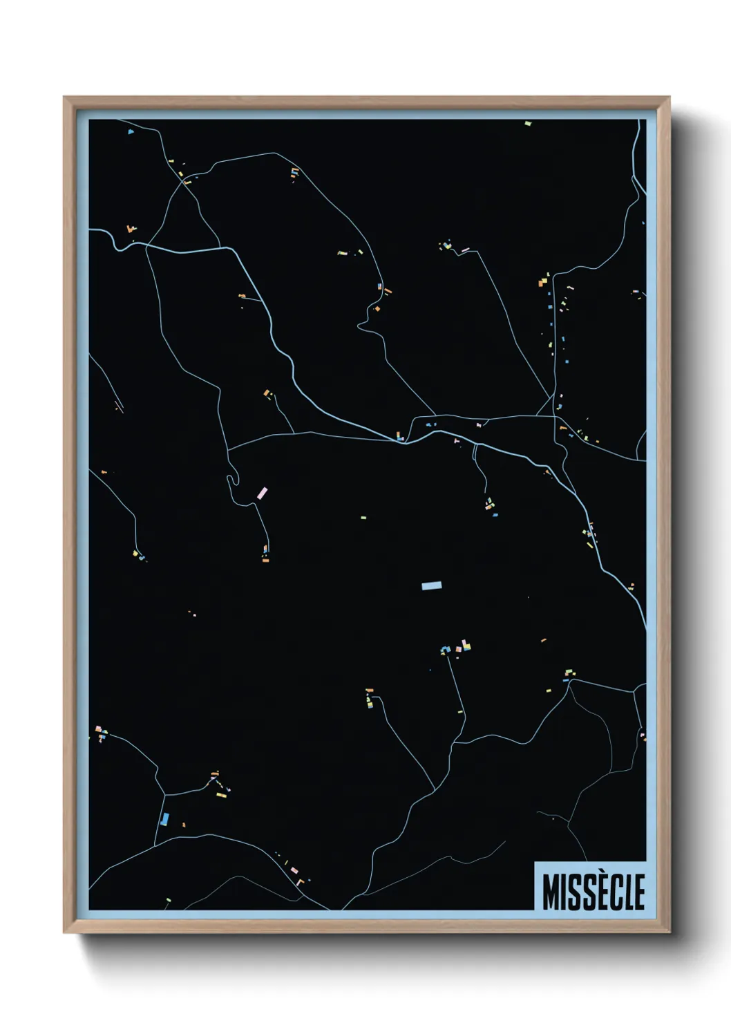 Une affiche de carte sur Missècle