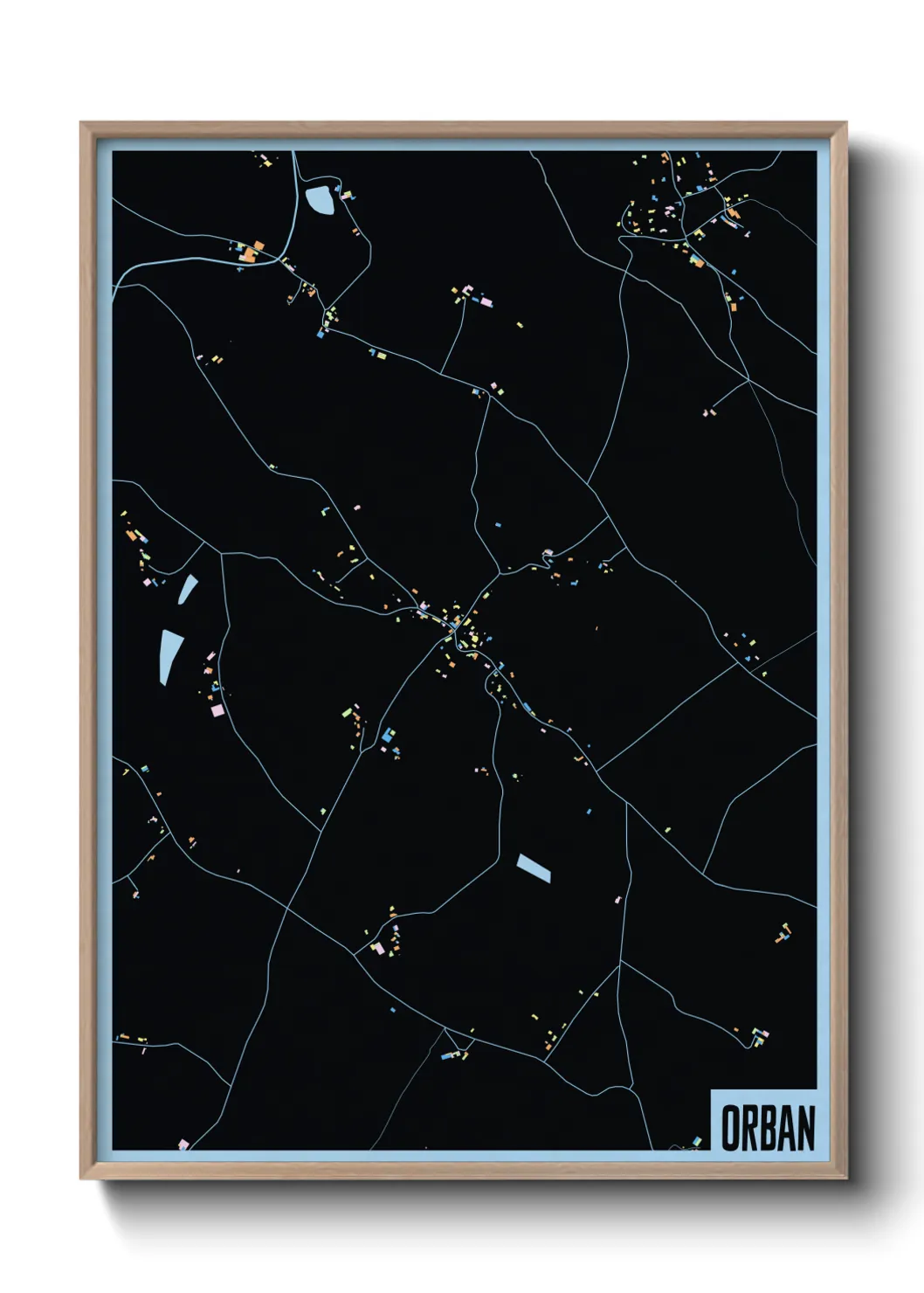 Une affiche de carte sur Orban