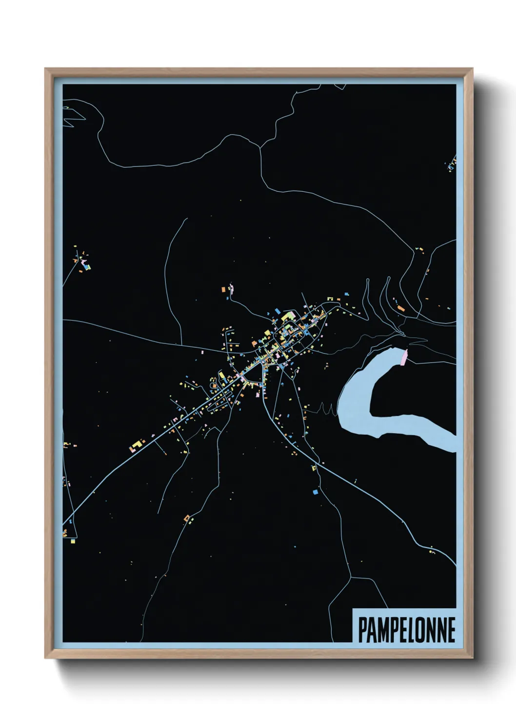 Un poster cartePampelonne