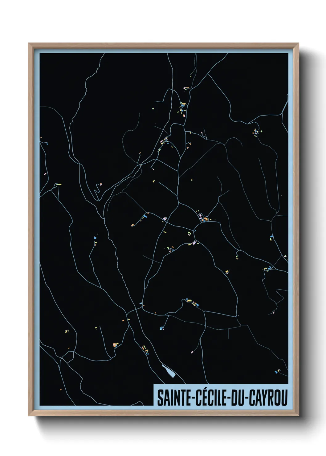 Un poster carteSainte-Cécile-du-Cayrou