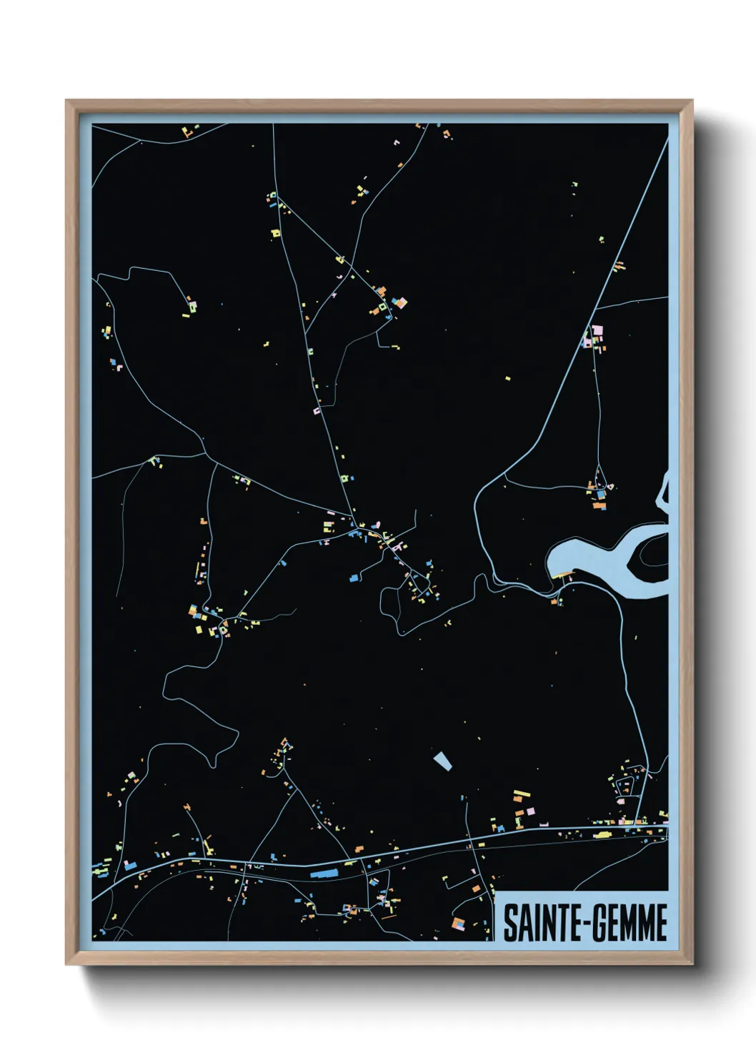 Un poster carteSainte-Gemme