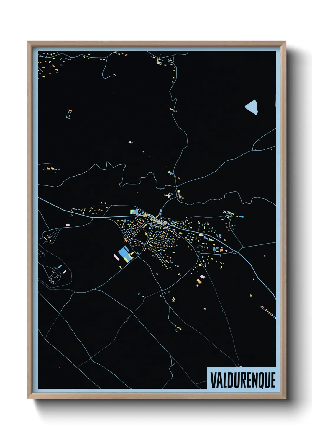 Une affiche de carte sur Valdurenque