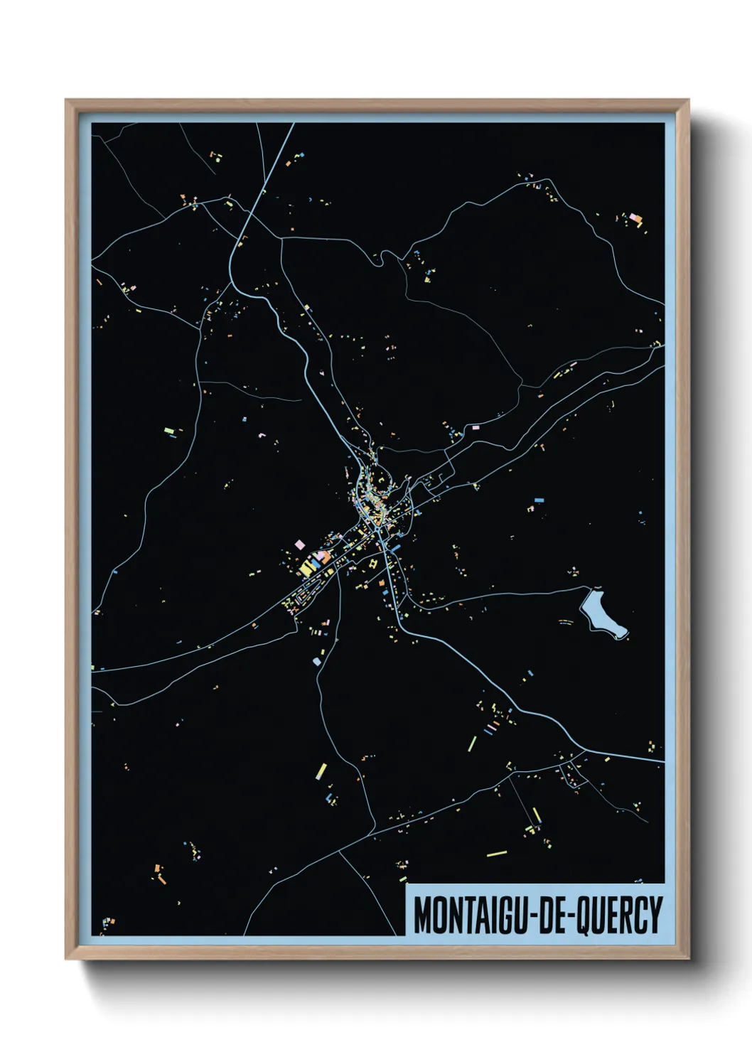 Un poster carteMontaigu-de-Quercy