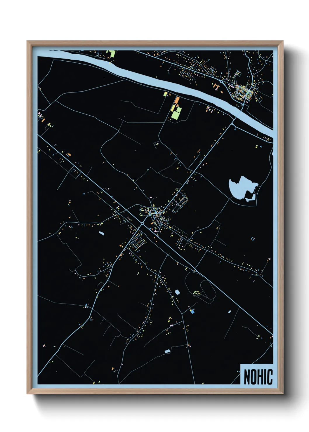 Une affiche de carte sur Nohic