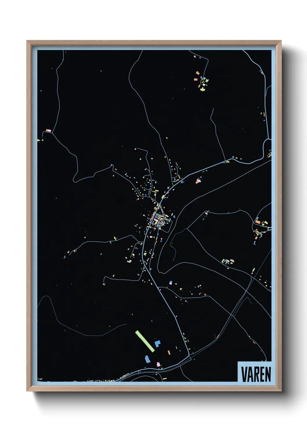 Une affiche de carte sur Varen