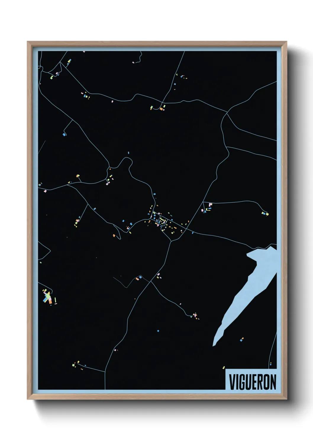 Une affiche de carte sur Vigueron