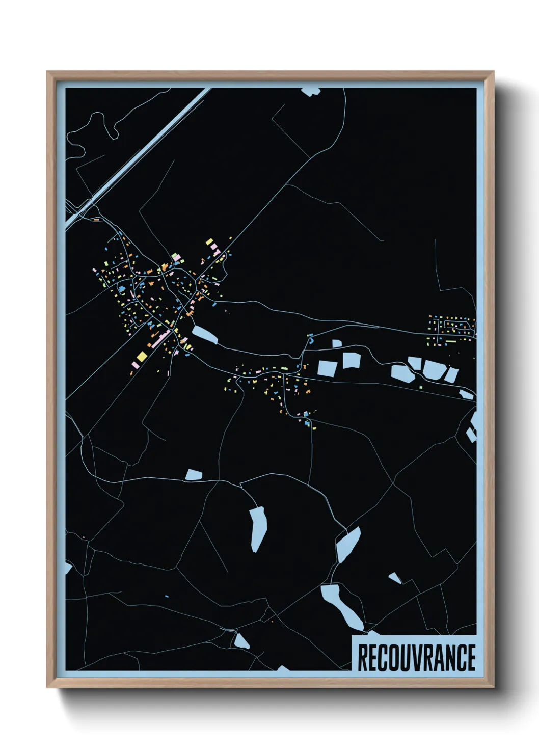 Une affiche de carte sur Recouvrance