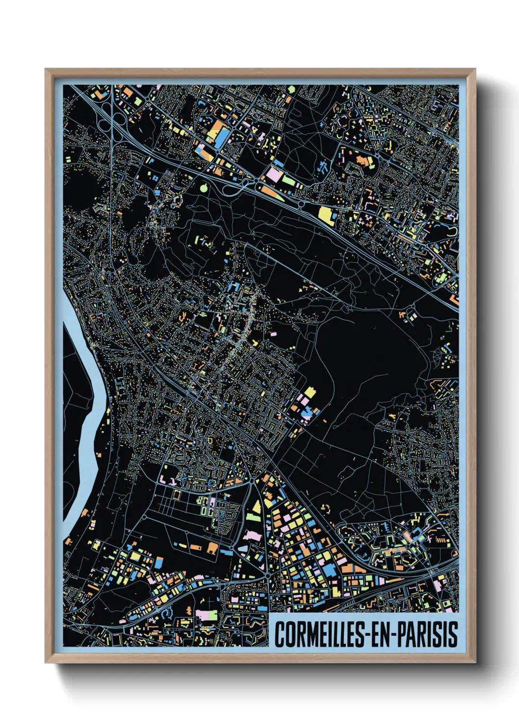 Un poster carteCormeilles-en-Parisis