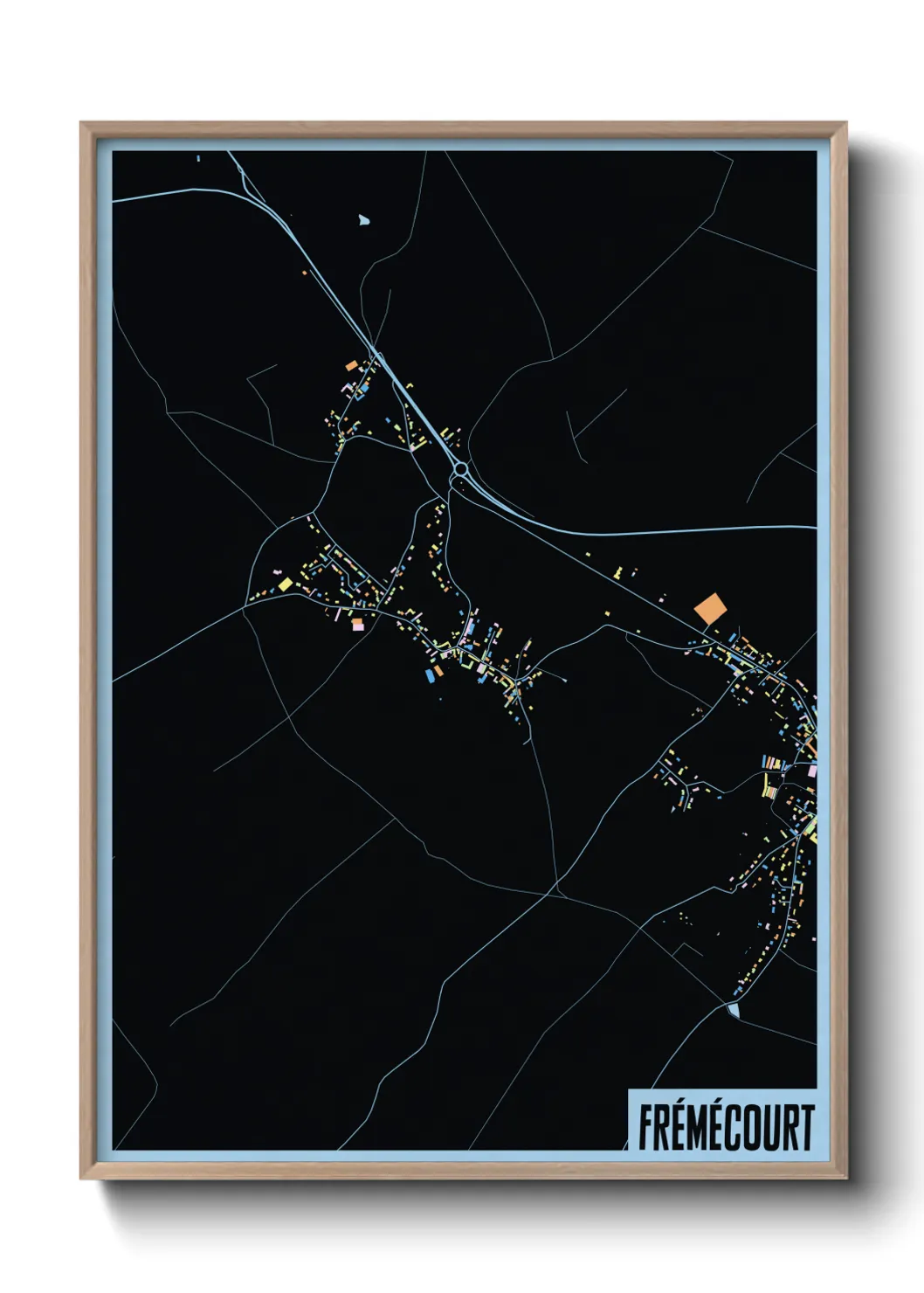 Une affiche de carte sur Frémécourt