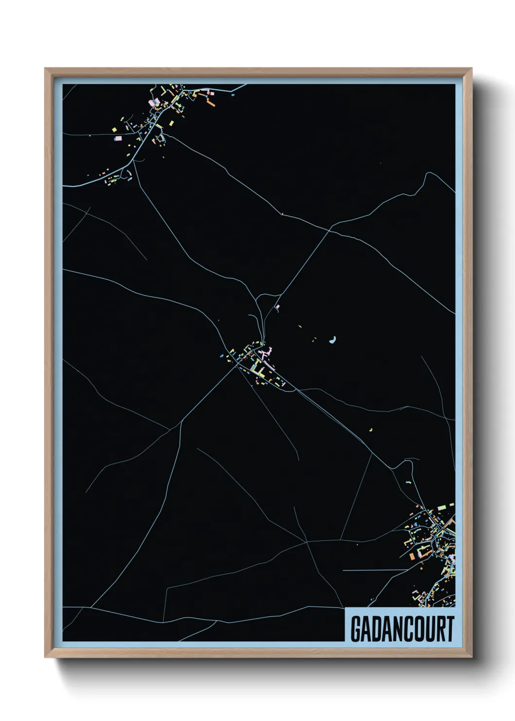 Une affiche de carte sur Gadancourt