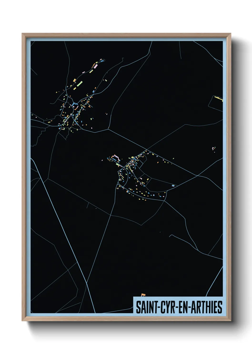 Un poster carteSaint-Cyr-en-Arthies