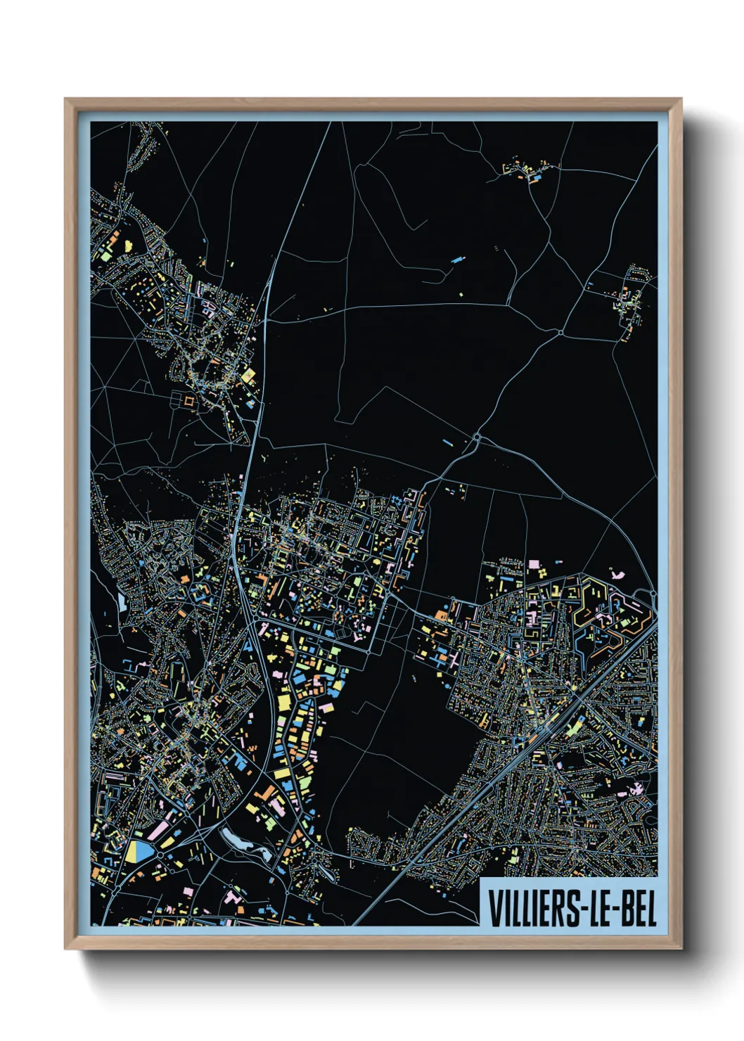 Un poster carteVilliers-le-Bel