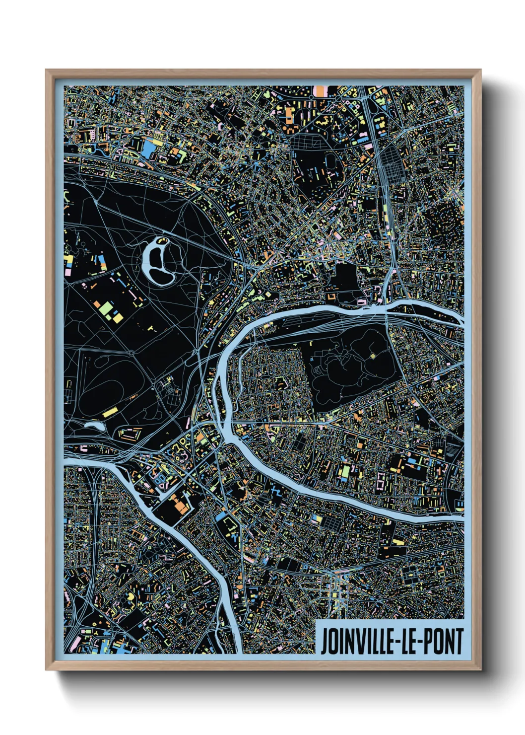 Un poster carteJoinville-le-Pont