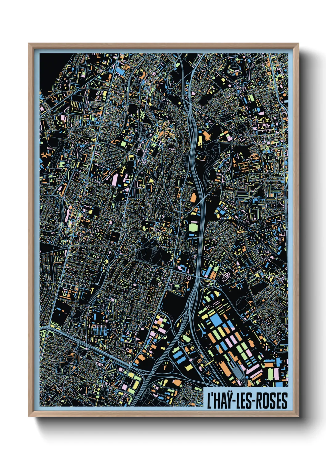 Une affiche de carte sur L'Haÿ-les-Roses