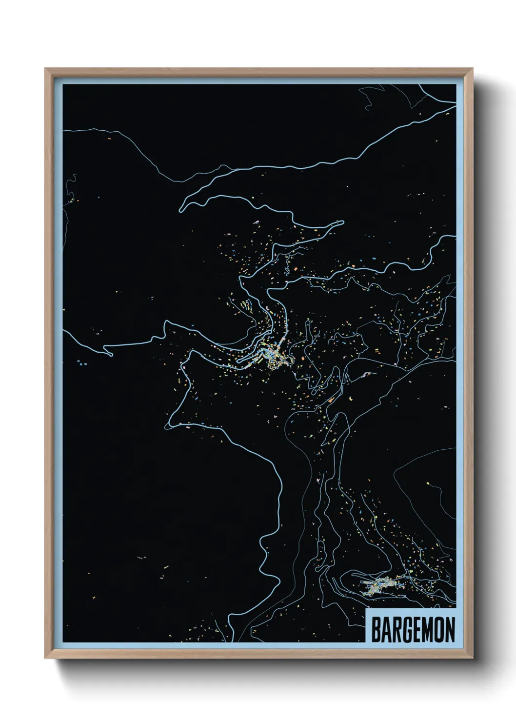 Une affiche de carte sur Bargemon