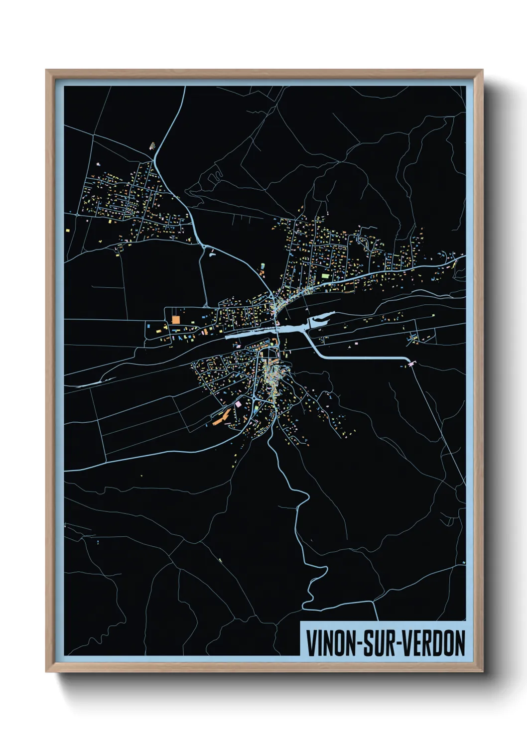 Un poster carteVinon-sur-Verdon