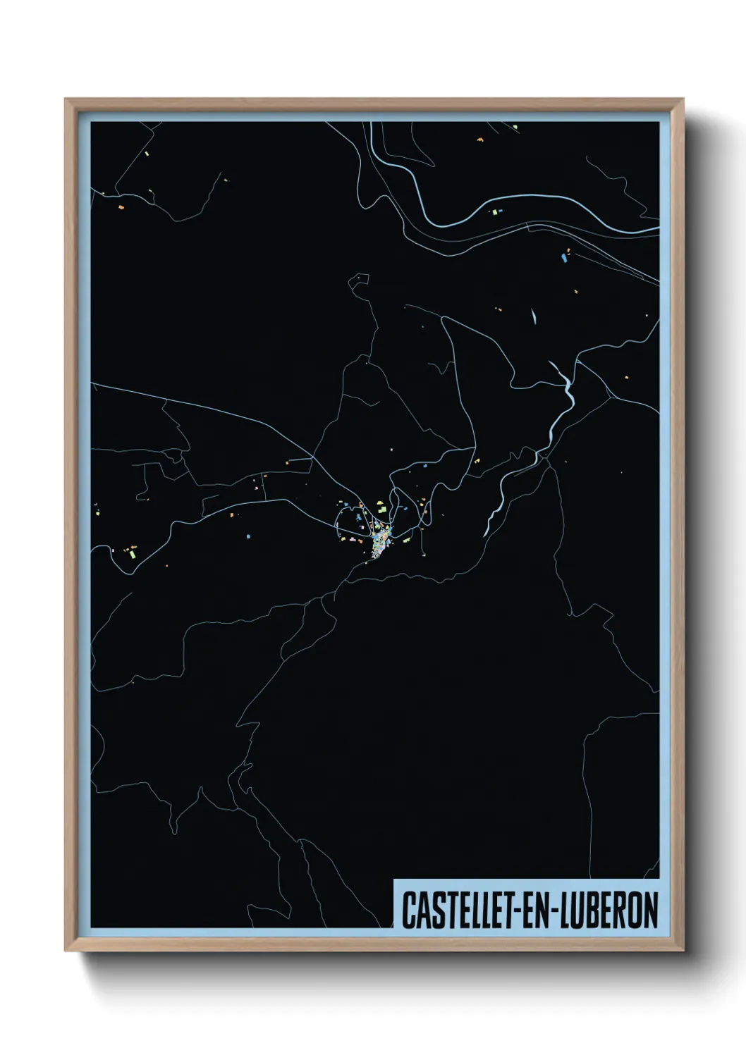 Un poster carteCastellet-en-Luberon