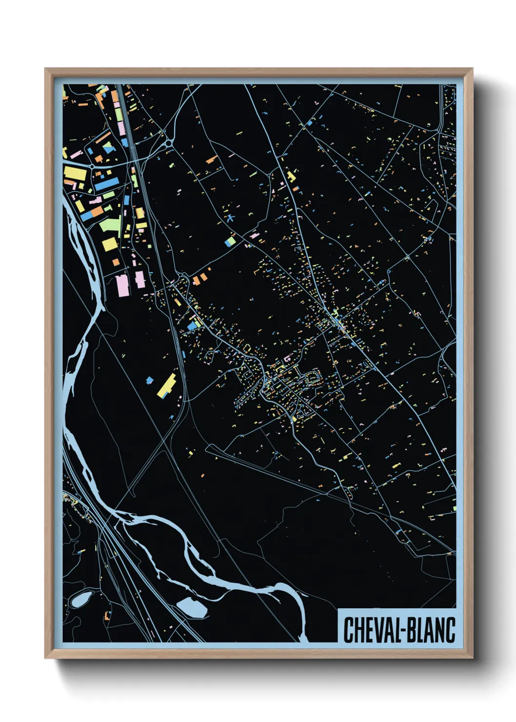 Une affiche de carte sur Cheval-Blanc