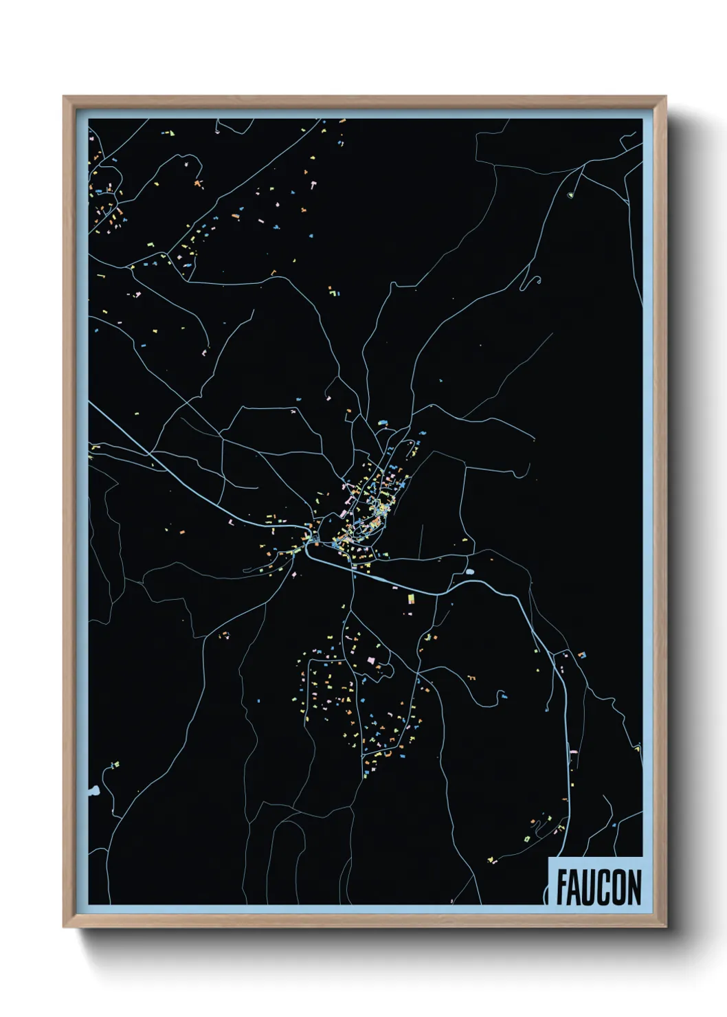 Une affiche de carte sur Faucon