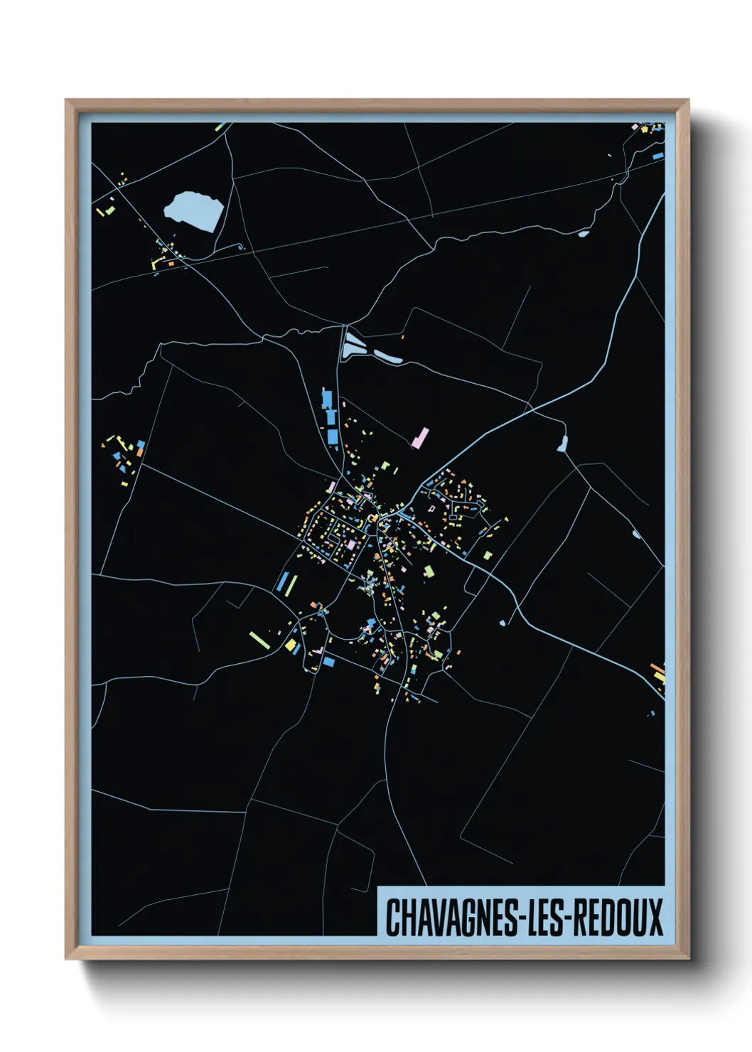 Un poster carteChavagnes-les-Redoux