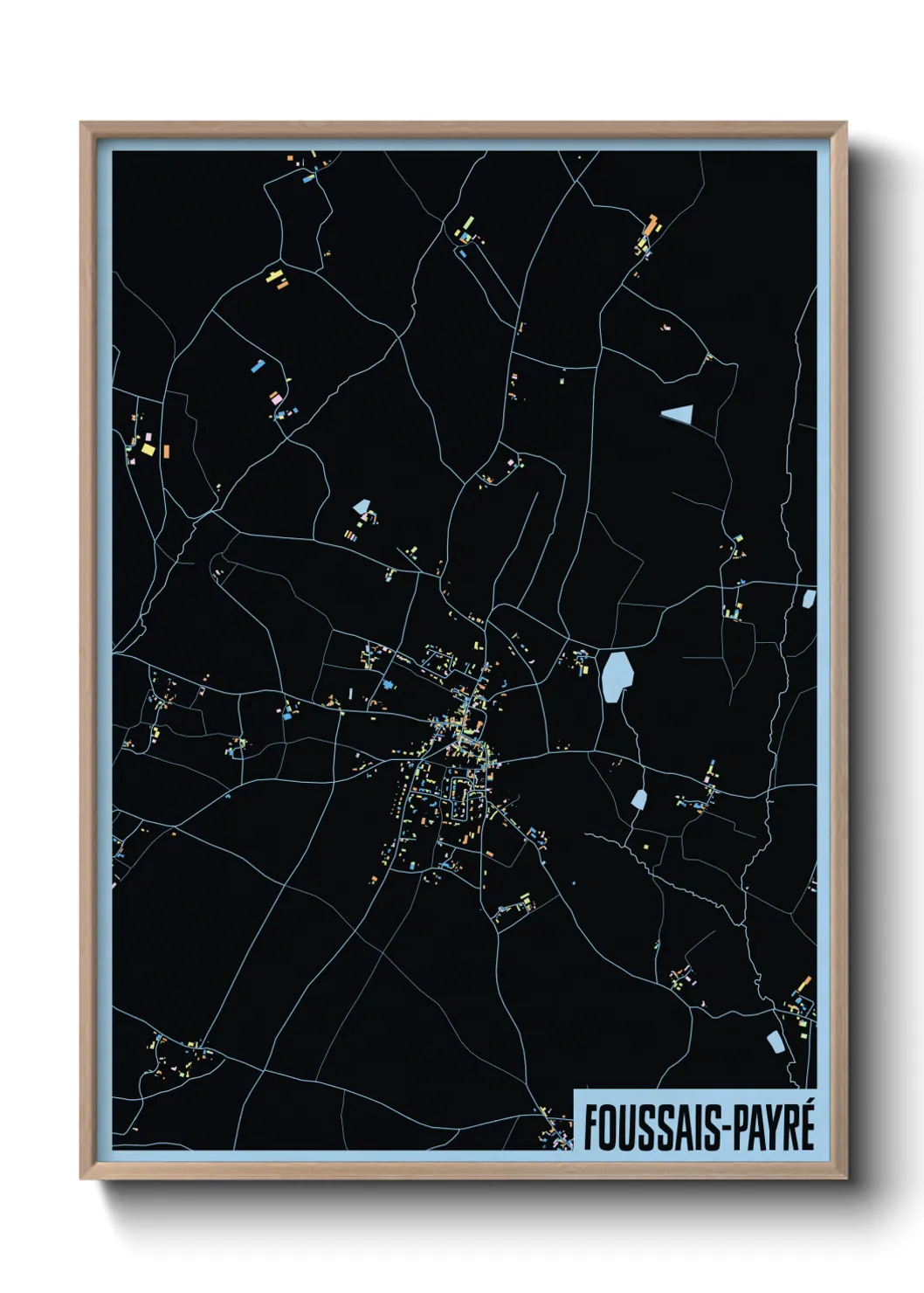 Un poster carteFoussais-Payré