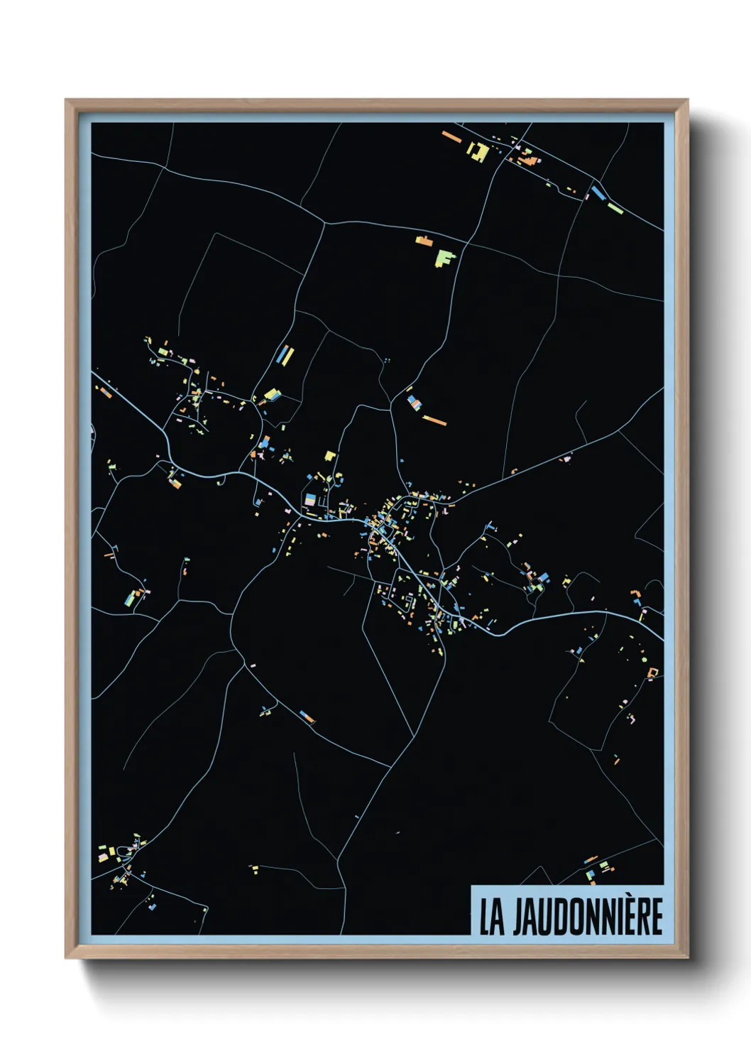Une affiche de carte sur La Jaudonnière