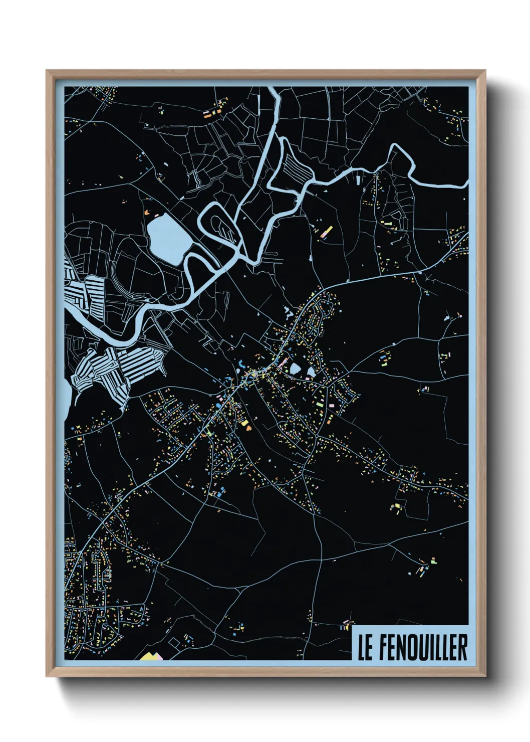 Une affiche de carte sur Le Fenouiller