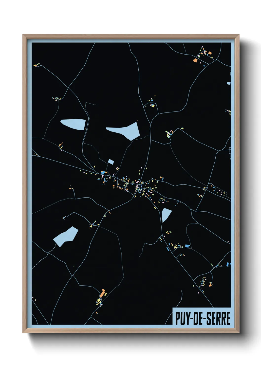 Une affiche de carte sur Puy-de-Serre