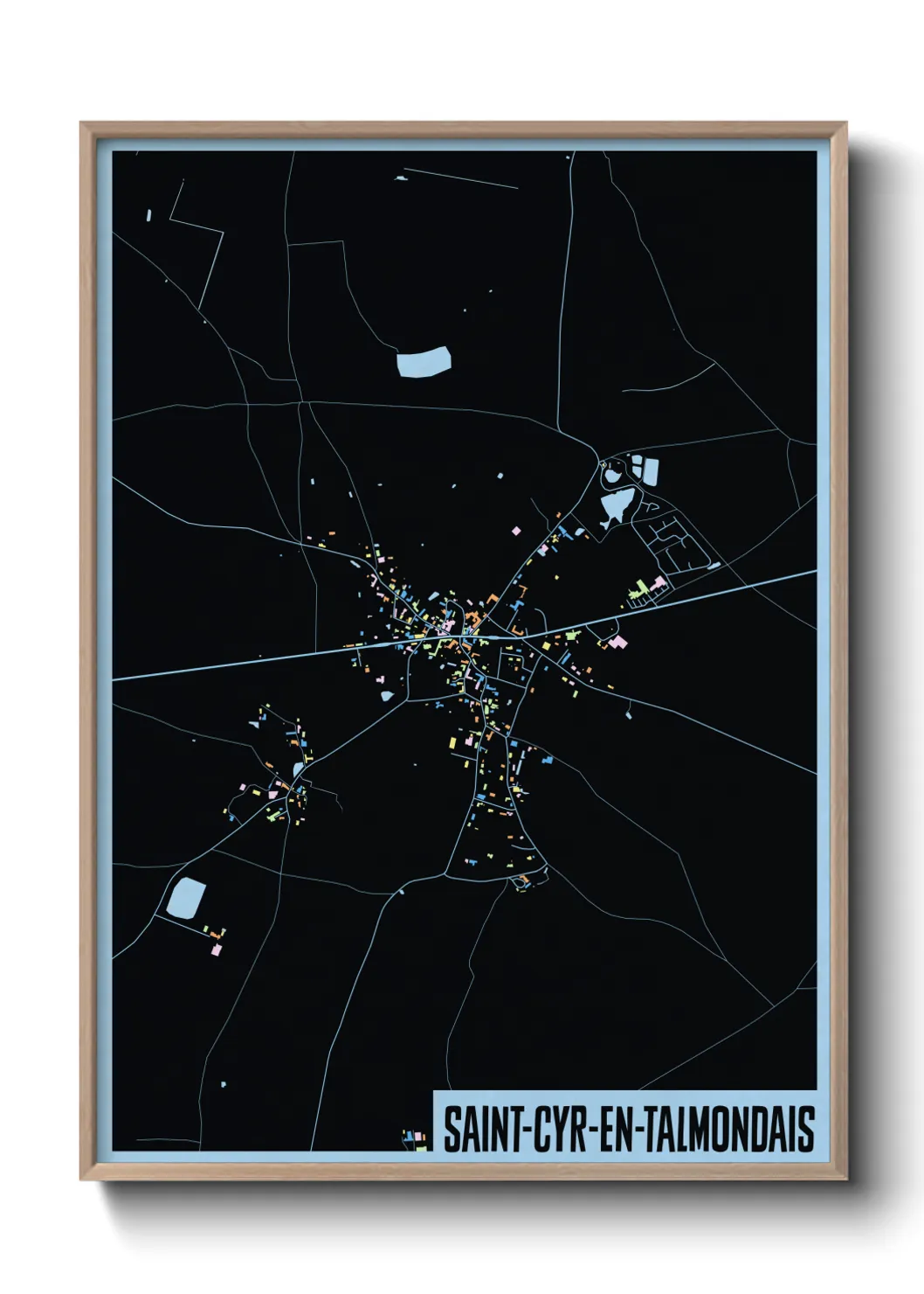 Un poster carteSaint-Cyr-en-Talmondais