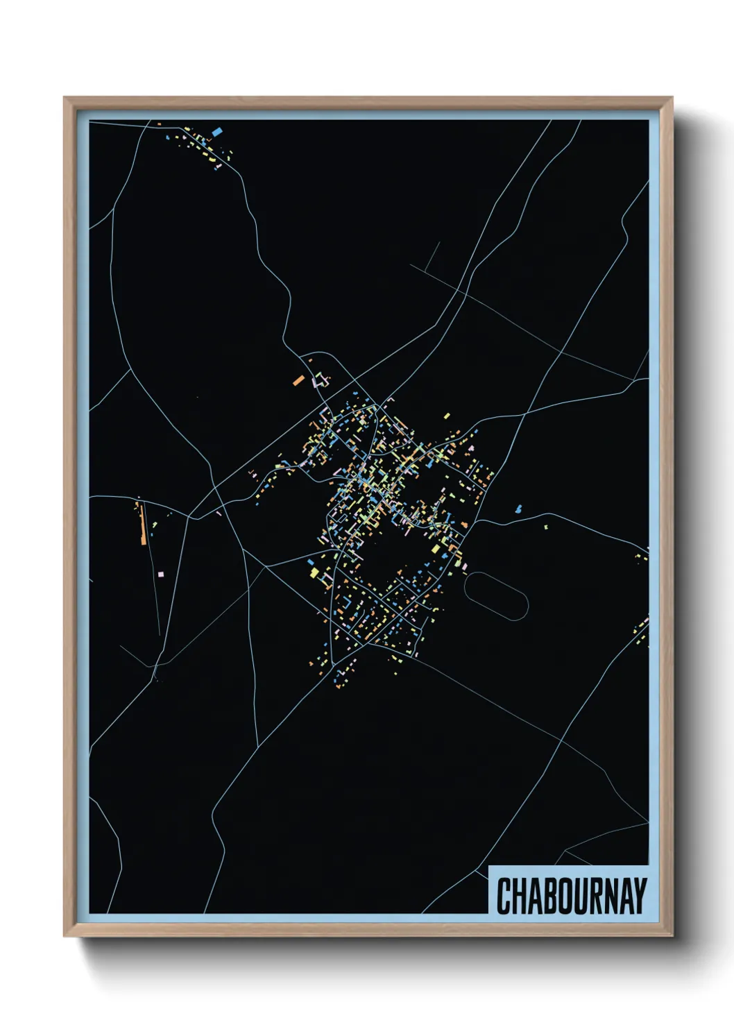 Une affiche de carte sur Chabournay