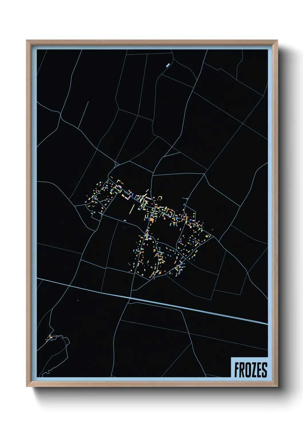 Une affiche de carte sur Frozes