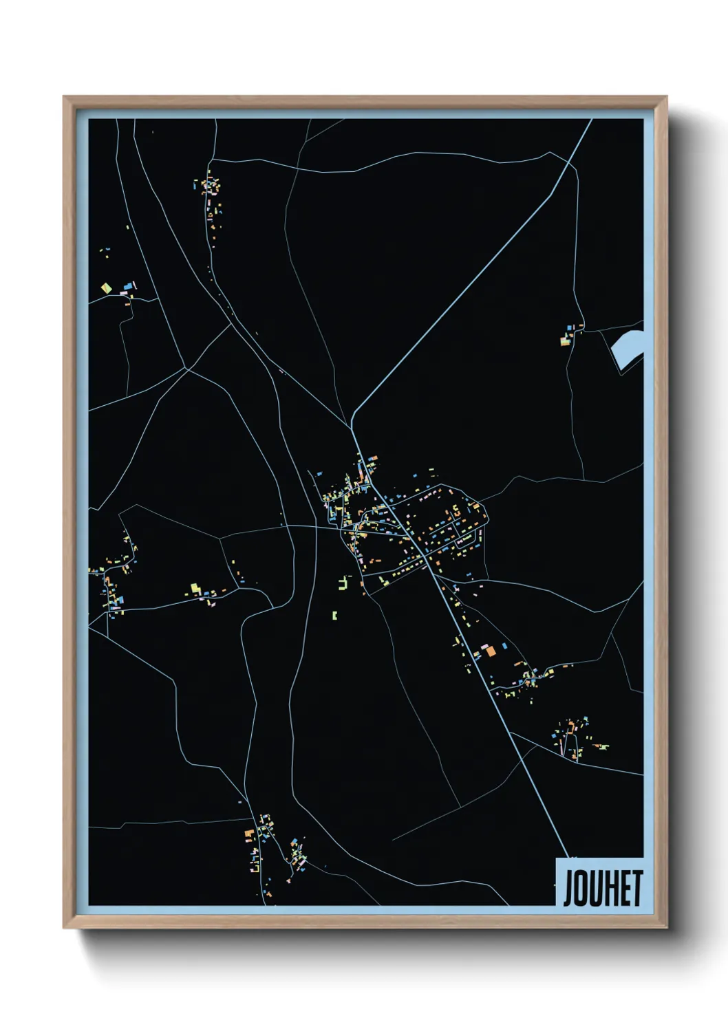 Une affiche de carte sur Jouhet