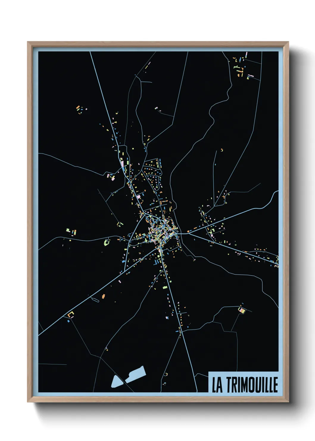 Une affiche de carte sur La Trimouille